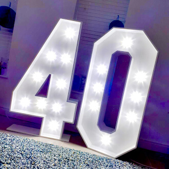Light Up Number Hire
